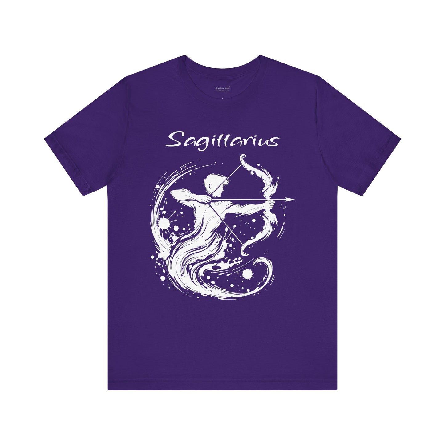 Sagittarius White Splash Unisex T-Shirt