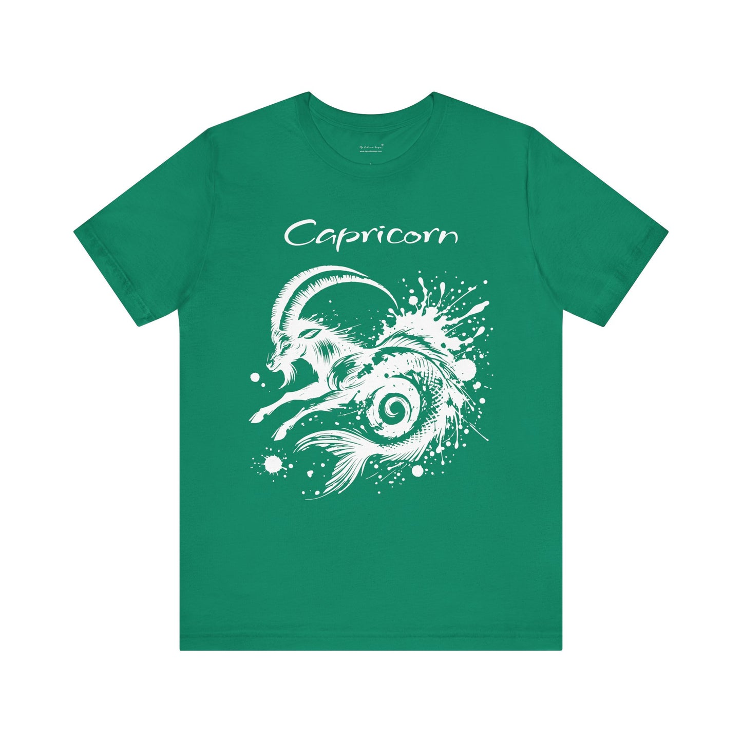 Capricorn White Splash Unisex T-Shirt