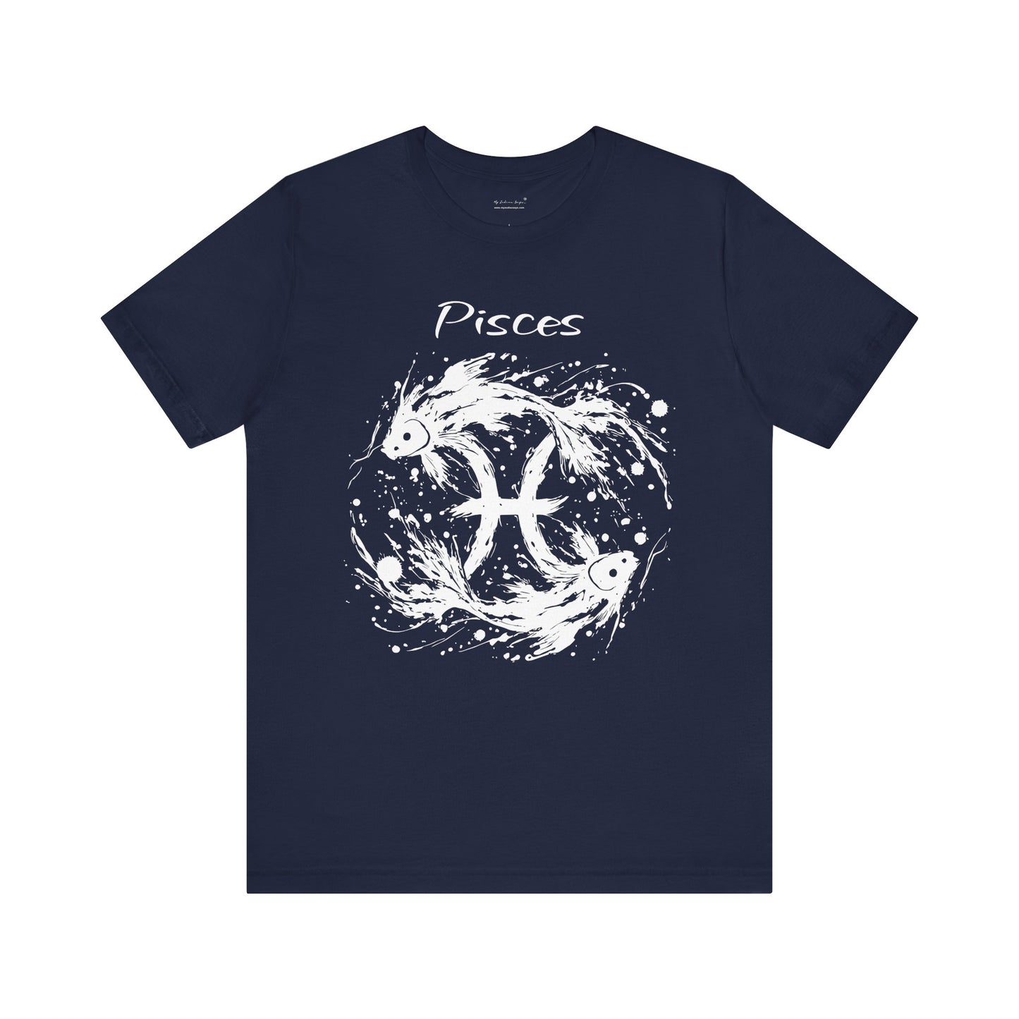 Pisces White Splash Unisex T-Shirt