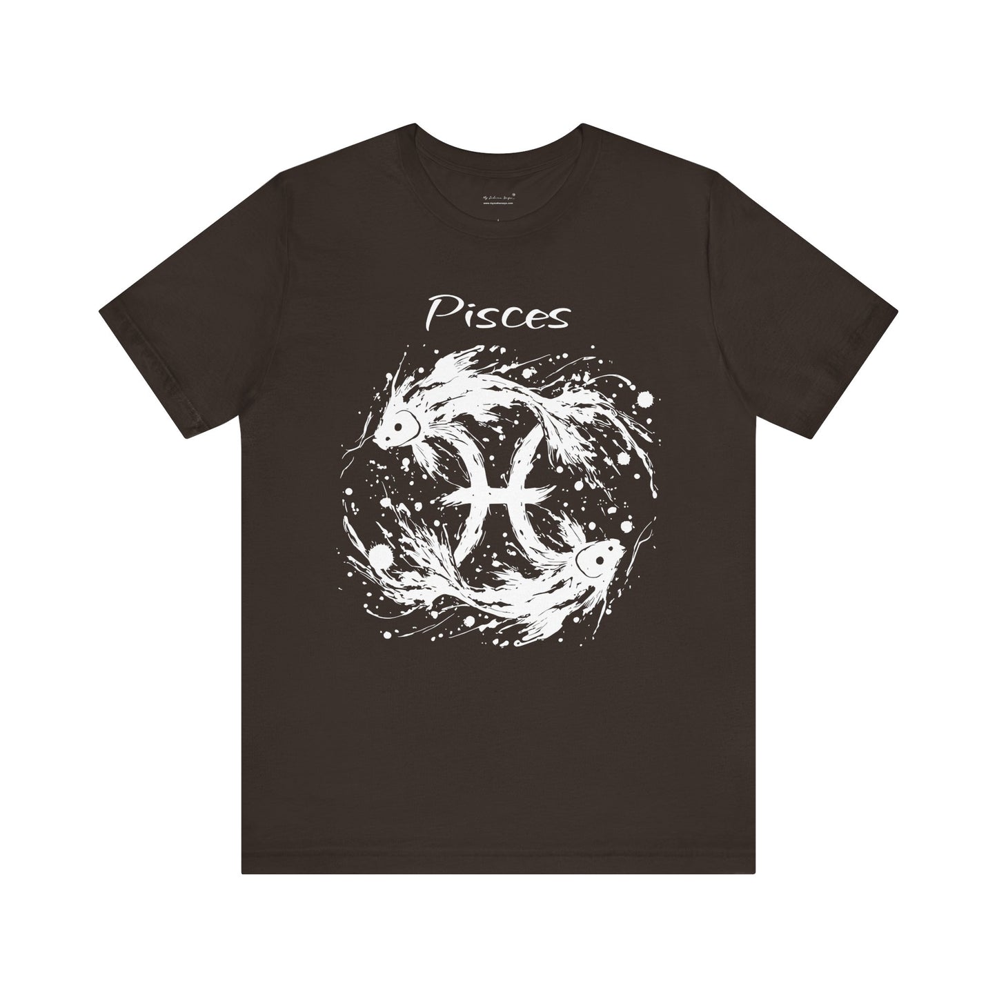 Pisces White Splash Unisex T-Shirt