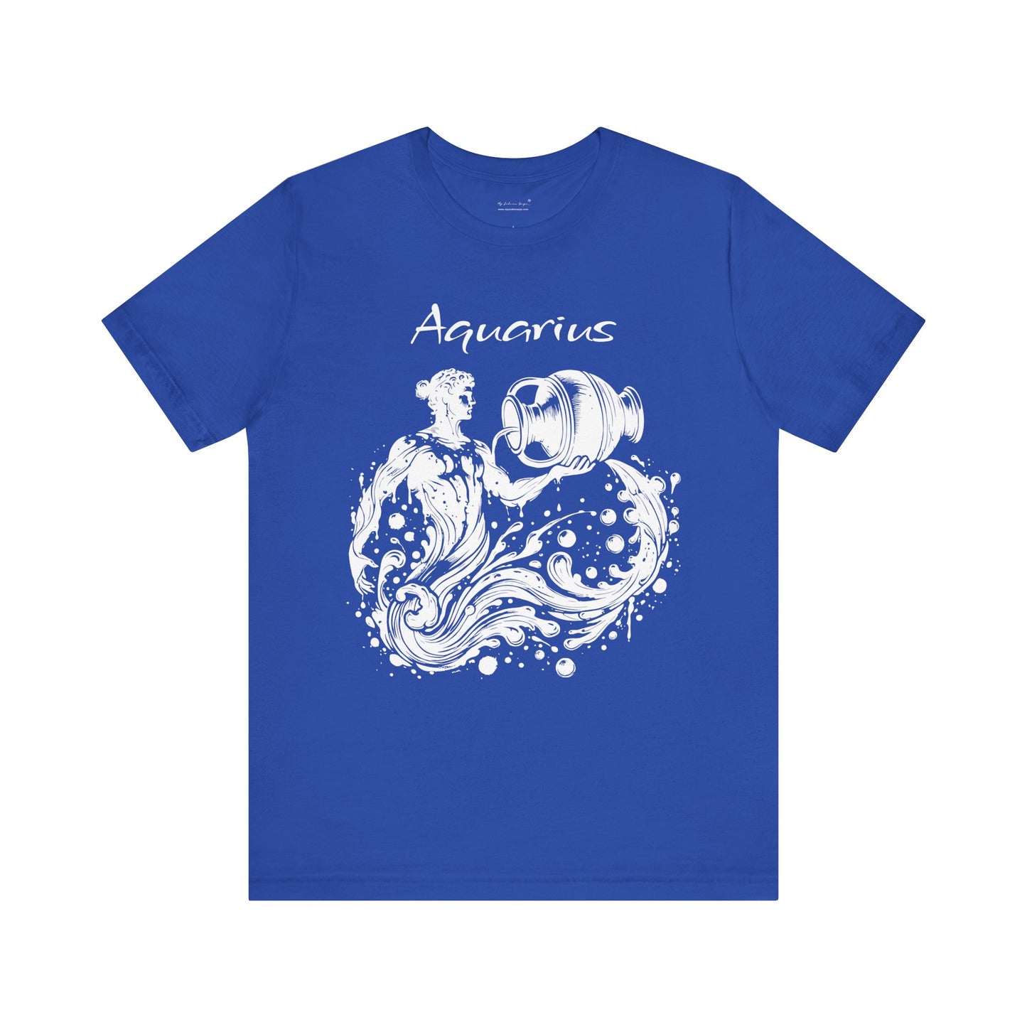 Aquarius Splash White Unisex T-Shirt