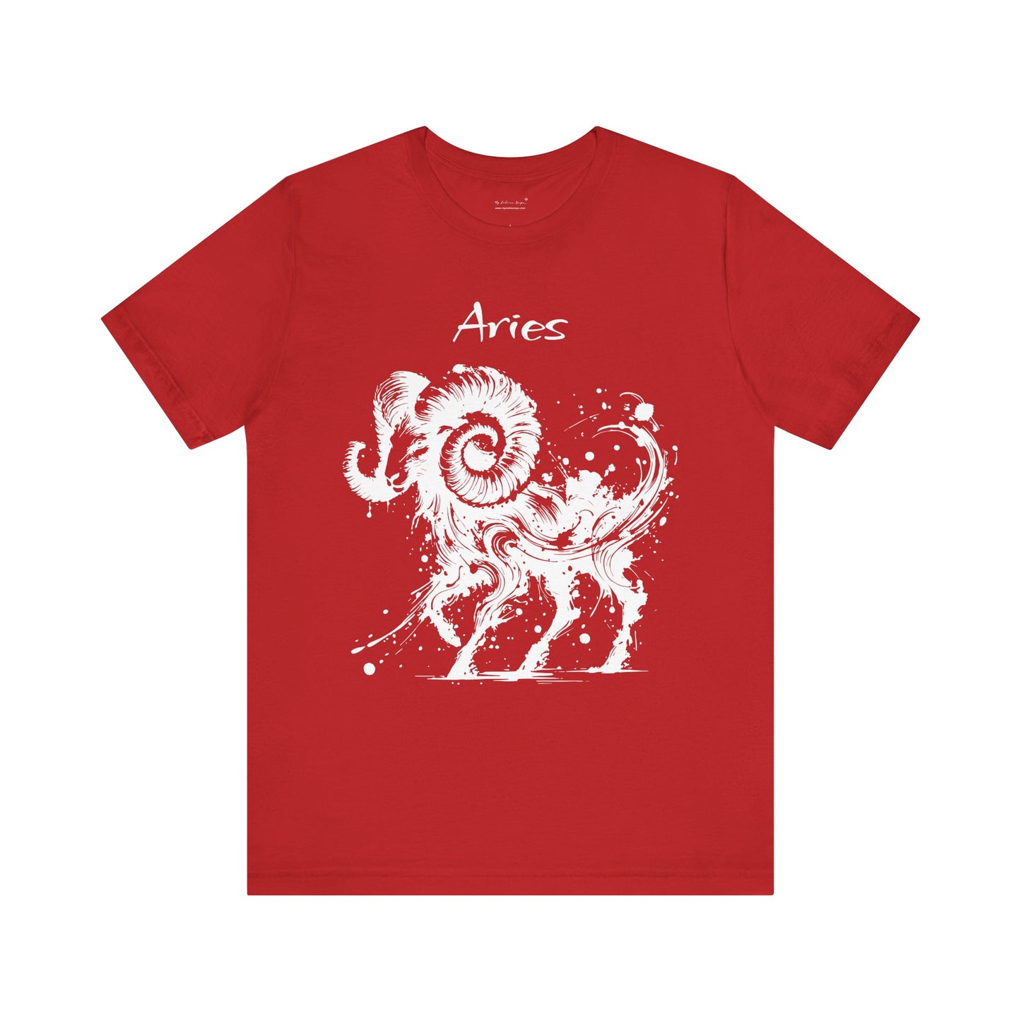 Aries White Splash Unisex T-Shirt