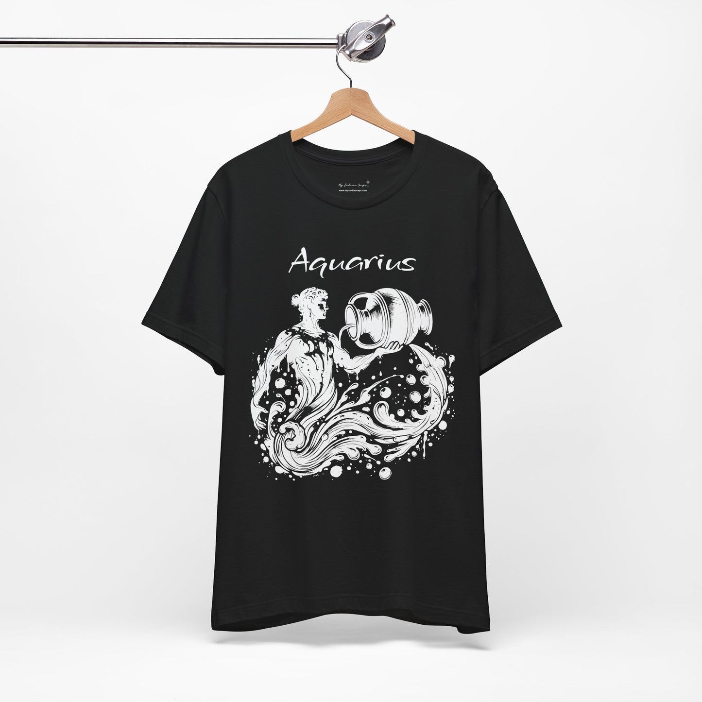 Aquarius Splash White Unisex T-Shirt