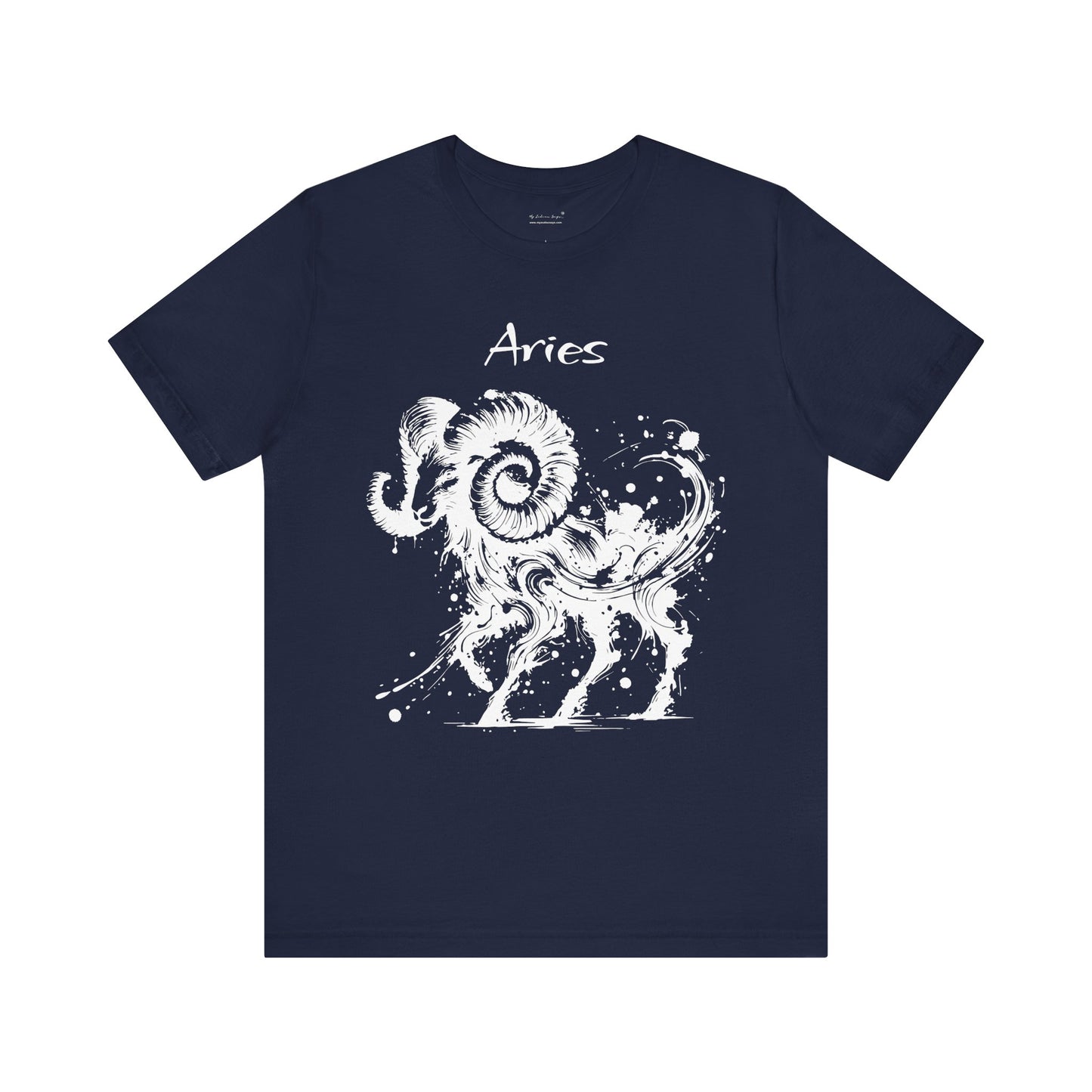 Aries White Splash Unisex T-Shirt