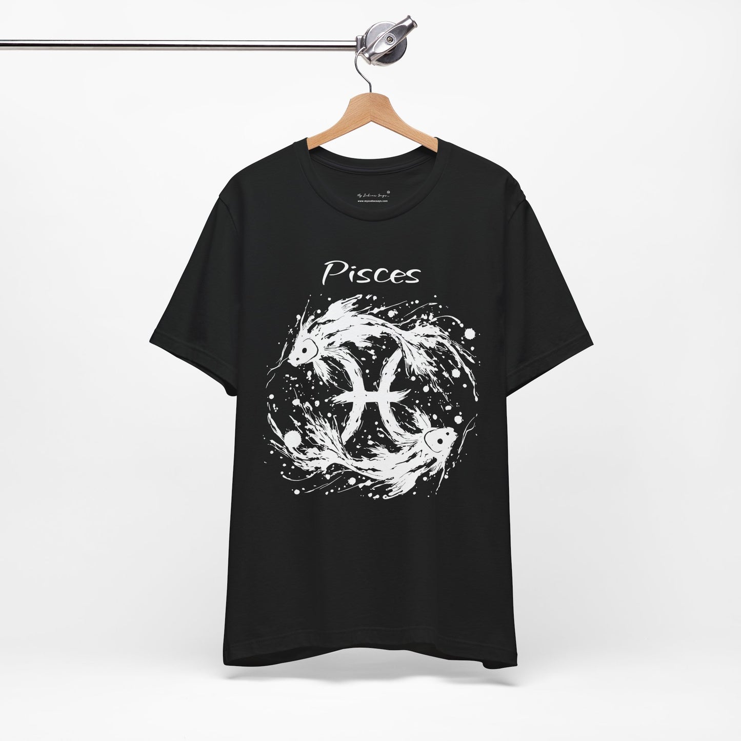 Pisces White Splash Unisex T-Shirt