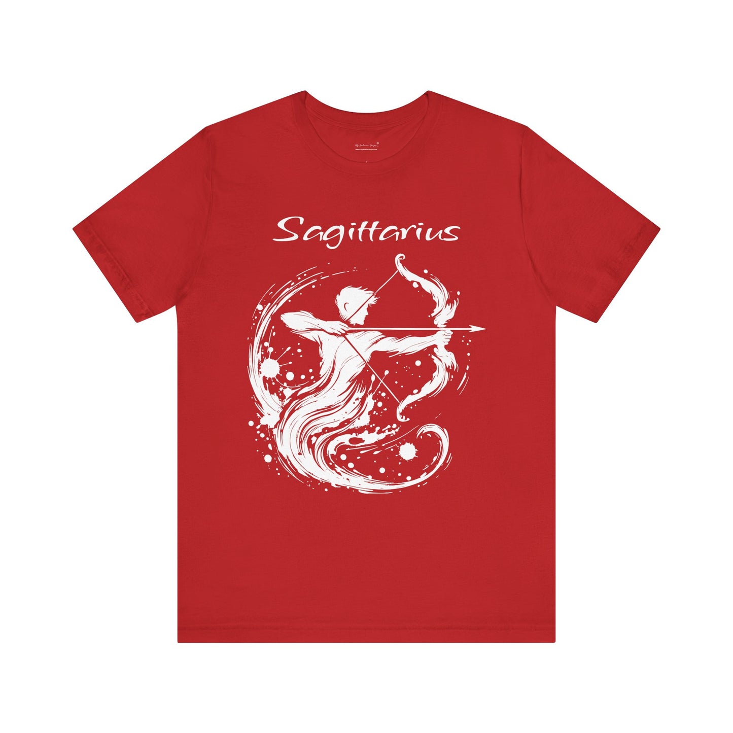 Sagittarius White Splash Unisex T-Shirt