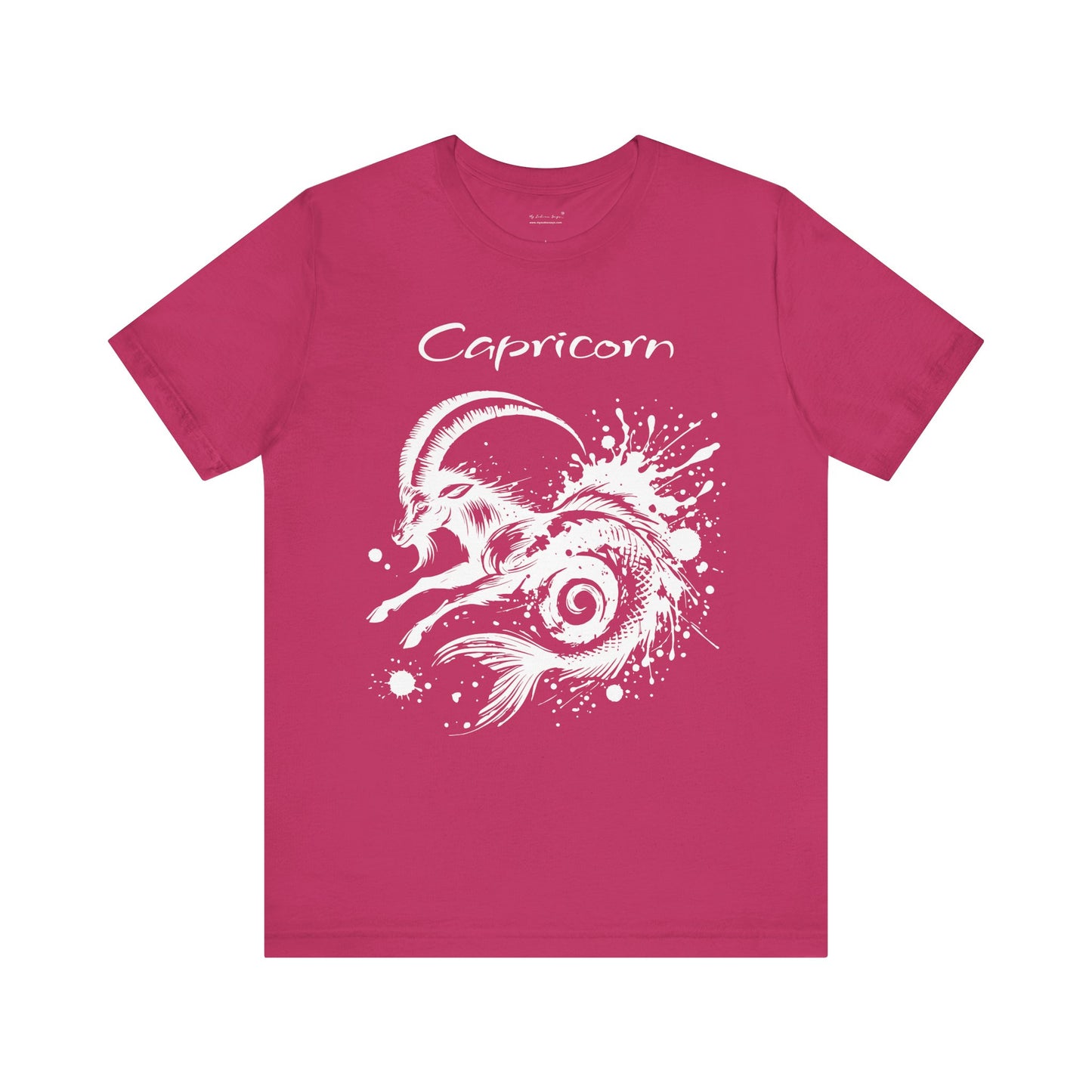 Capricorn White Splash Unisex T-Shirt